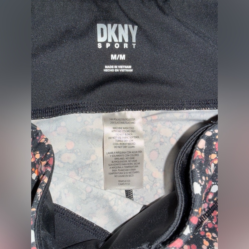DKNY Sport Paint Splatter Leggings M‎ euc - Picture 6 of 6